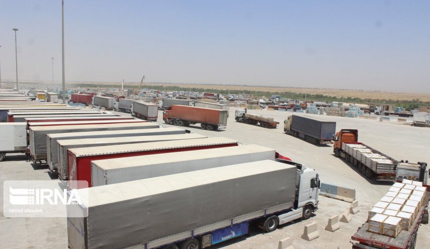 تصدير بضائع بقيمة 370 مليون دولار إلى العراق عبر منفذ مهران