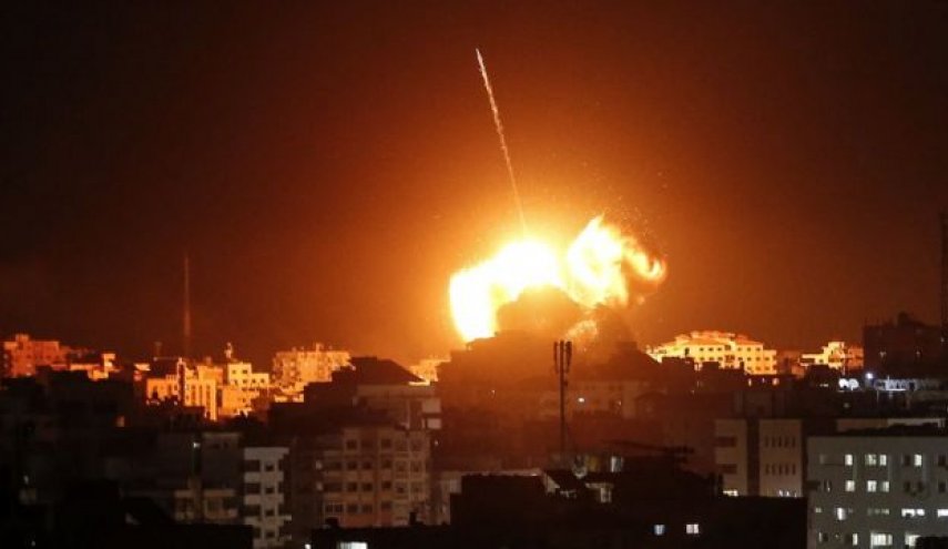 حمله هوایی رژیم صهیونیستی به نوار غزه

