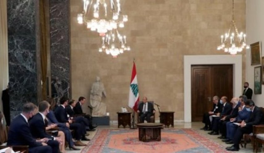 دیدار هیأت آمریکایی با رئیس جمهور لبنان