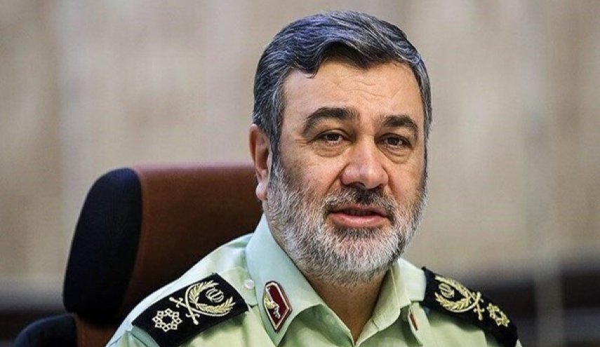 قائد قوى الامن الداخلي الايراني: حدود البلاد تحظى بالامن الكامل