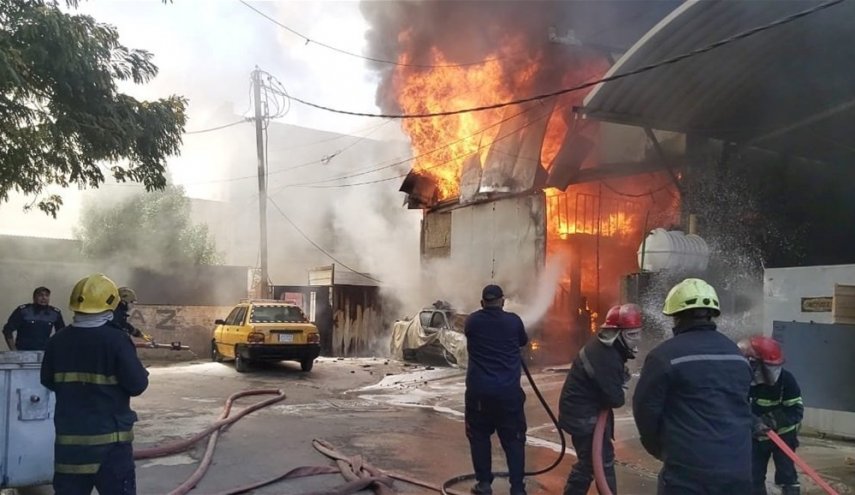 حريق في مستشفى وسط بغداد