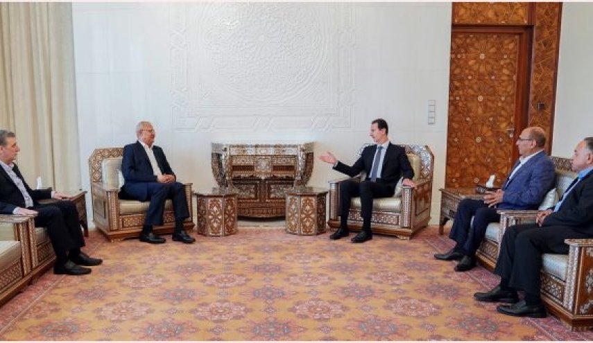 الأسد يستقبل الأمين العام للجبهة الشعبية لتحرير فلسطين في دمشق