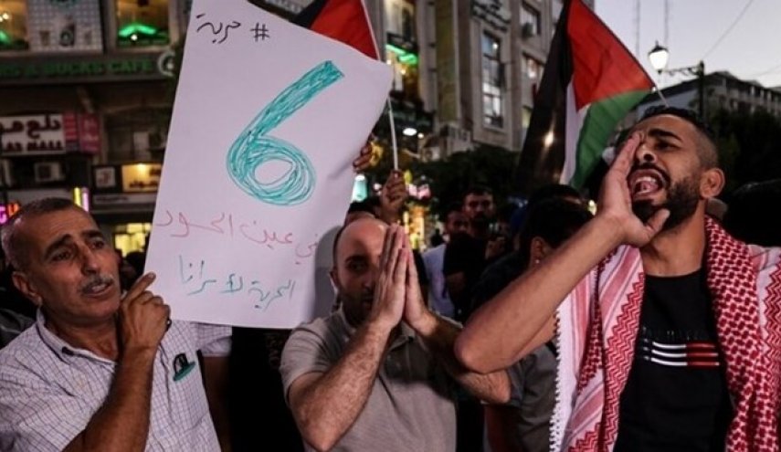 راهپیمایی فلسطینیان برای دومین روز متوالی در حمایت از اسرا