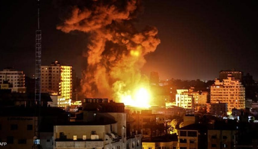 حمله صهیونیست‌ها به اهدافی در مرکز نوار غزه