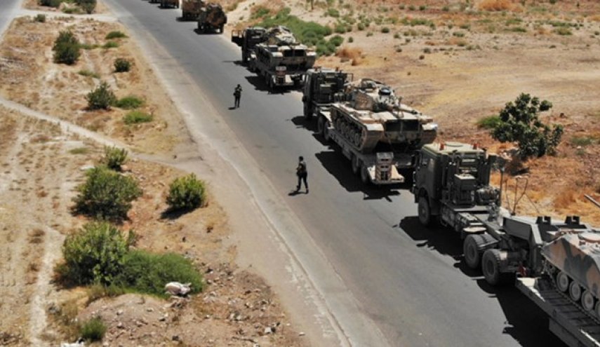 کاروانی از 50 کامیون حامل سلاح و تجهیزات لجستیک آمریکا وارد قامشلی سوریه شد