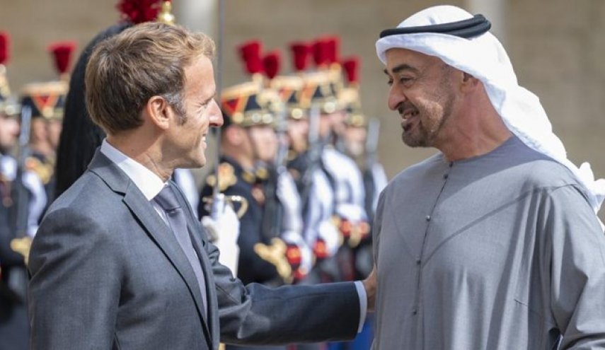 دیدار ولی‌عهد ابوظبی با رئیس‌جمهور فرانسه در پاریس