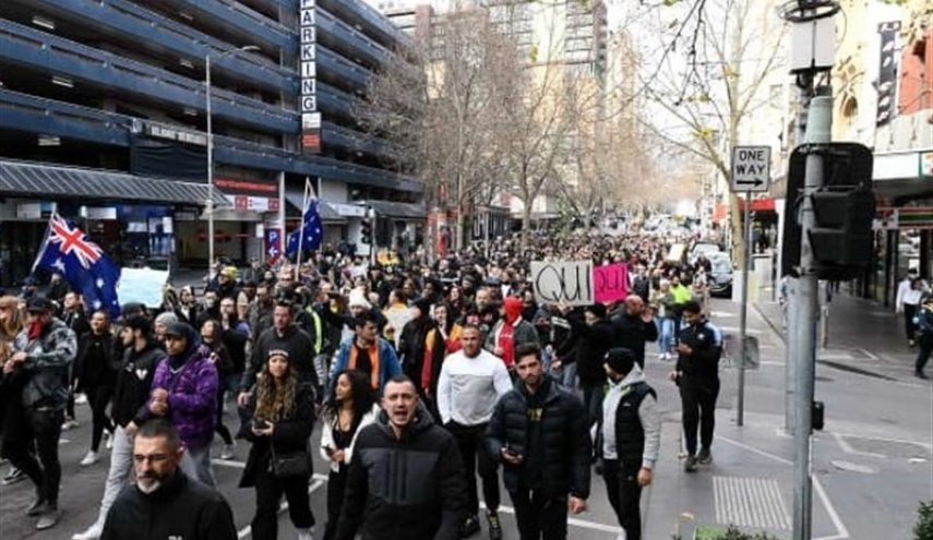 کرونا | سرکوب معترضان به قرنطینه در شهرهای مختلف استرالیا