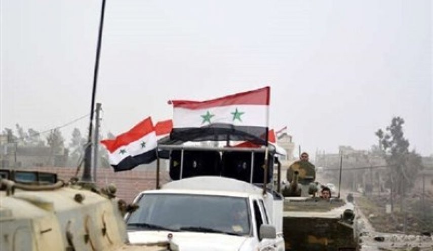 اهتزاز پرچم سوریه در 