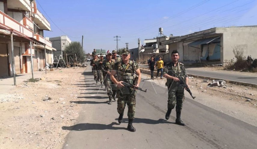 بالصور.. الجيش السوري يعزز نقاطه العسكرية في قرية تسيل