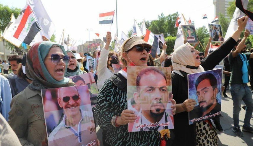 بالصور.. انطلاق تظاهرات إحياء ذكرى تشرين وسط بغداد
