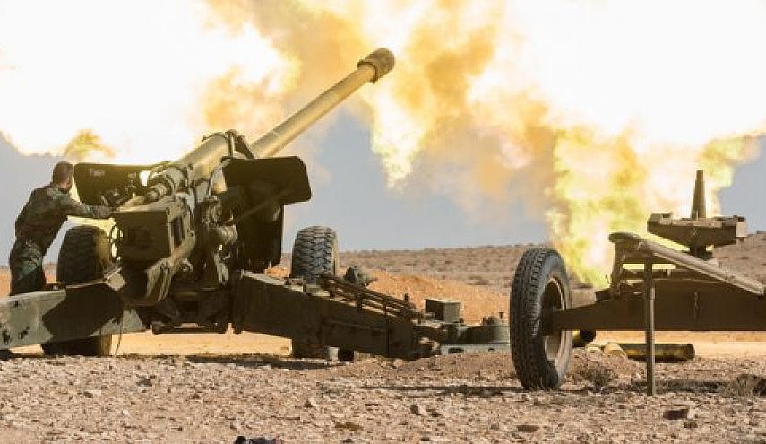 مدفعية الجيش السوري تقصف مقرات المسلحين بريف إدلب