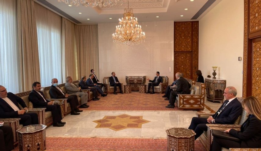 هذه تفاصيل لقاء الرئيس الأسد بوزير الخارجية الإيراني
