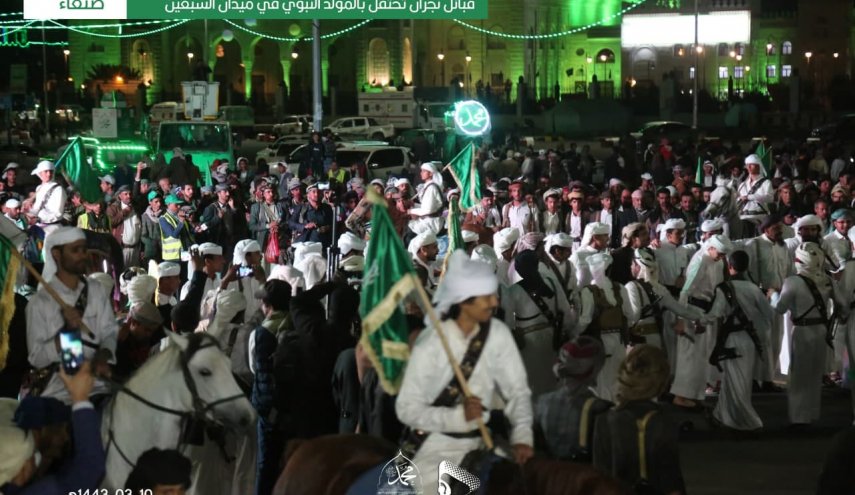 شاهد: احتفالات شعبية في صنعاء بمناسبة المولد النبوي الشريف