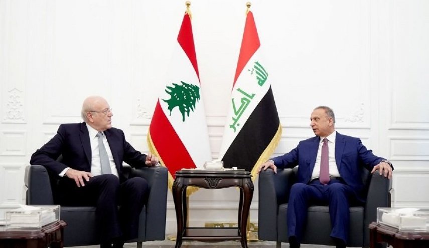 الكاظمي وميقاتي يبحثان توثيق أواصر التعاون العراقي اللبناني
