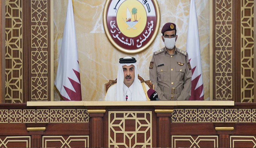 ما الذي قاله أمير قطر بافتتاح أعمال أول مجلس شورى منتخب؟