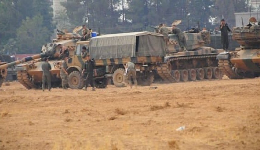  القوات التركية تدفع بتعزيزات عسكرية لدعم مرتزقتها بريف الحسكة