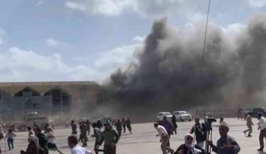 وزارة النقل اليمنية تدين استهداف مطار عدن الدولي
