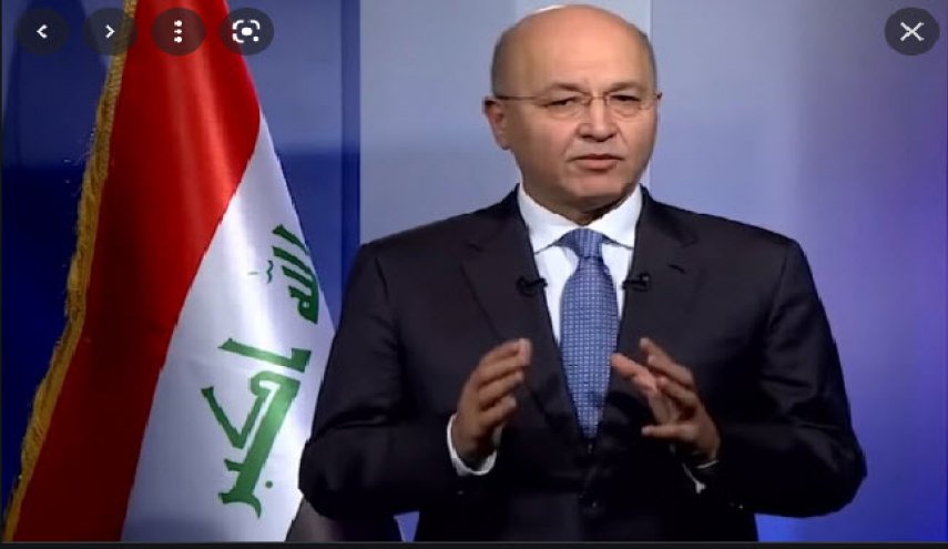 برهم صالح: تروریست ها در پی تهدید صلح و امنیت در جامعه عراق هستند