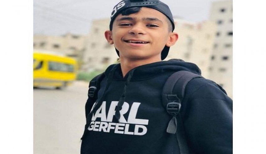 شهادت کودک ۱۳ ساله فلسطینی به دست نظامیان صهیونیست
