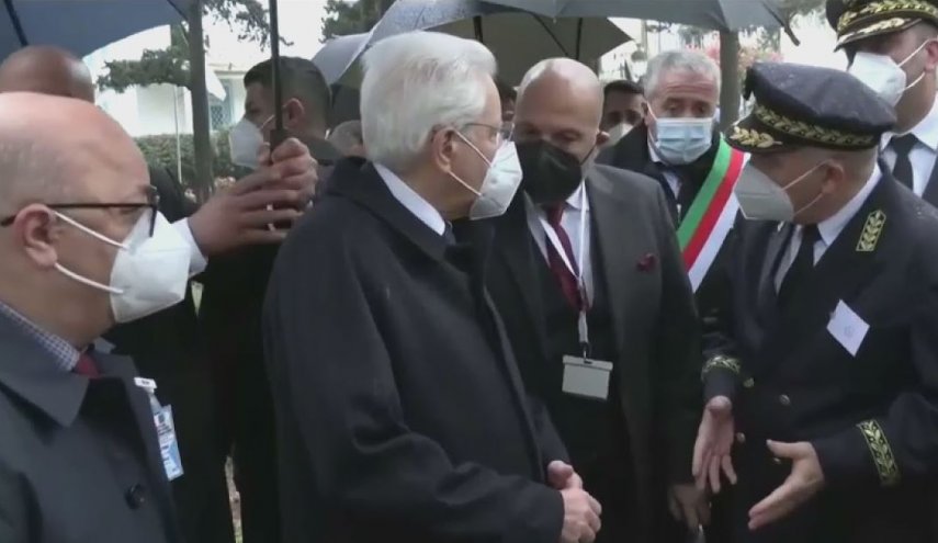 الرئيس الإيطالي يدشن حديقة باسم 'صديق الثورة الجزائرية'