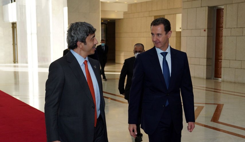 ابراز نارضایتی آمریکا از دیدار وزیر خارجه امارات با رییس جمهوری سوریه