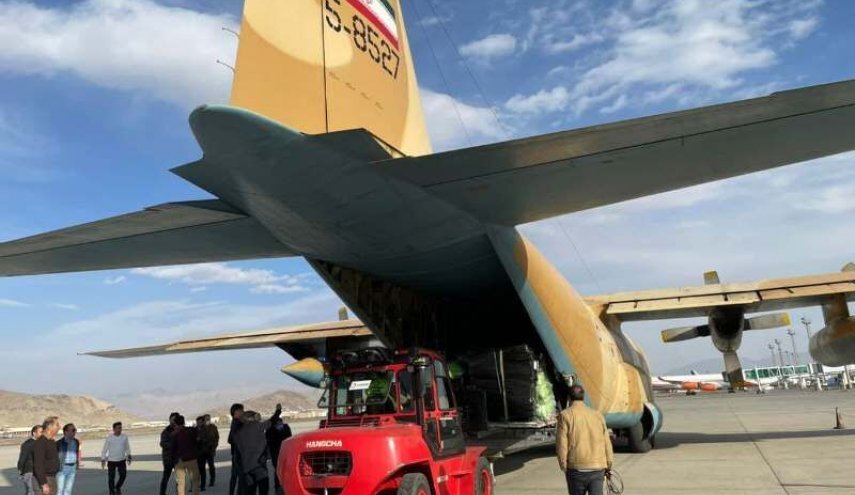 الشحنة الجديدة من المساعدات الإنسانية الإيرانية تصل كابول