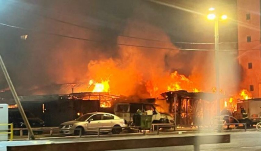 وقوع آتش‌سوزی بزرگ در جنوب تل‌آویو