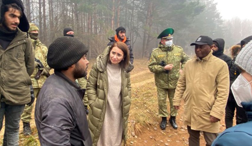 منظمة الصحة العالمية تتفقد مخيم اللاجئين على الحدود البيلاروسية البولندية