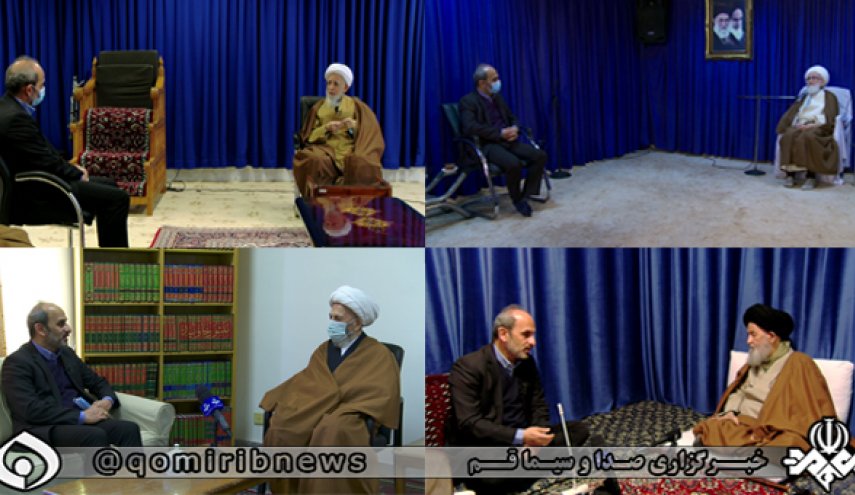 دیدار رئیس رسانه ملی با مراجع عظام تقلید