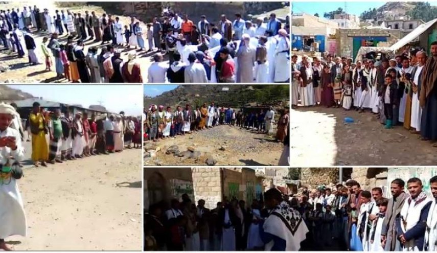 وقفات احتجاجية يمنية ضد العدوان الاميركي