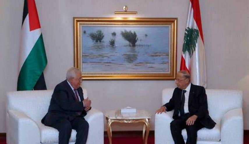 عون يستعرض مع عباس العلاقات اللبنانية - الفلسطينية
