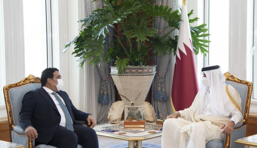 أمير قطر يستقبل المنفي لبحث المستجدات الليبية