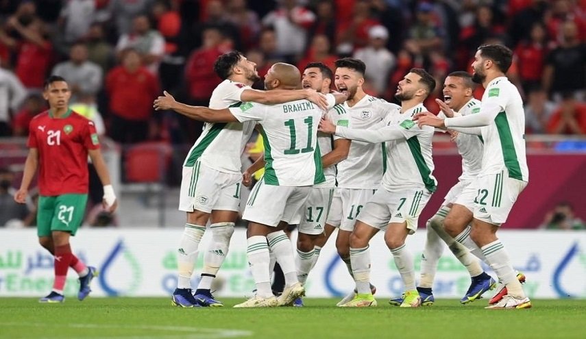 الجزائر تهزم المغرب وتتأهل لنصف نهائي كأس العرب