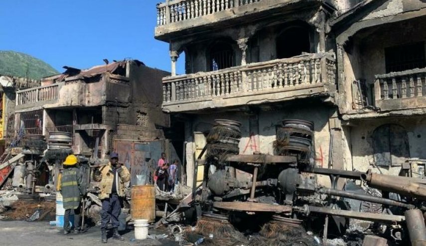 ارتفاع ضحايا انفجار صهريج البنزين في هايتي الى75 قتيلًا