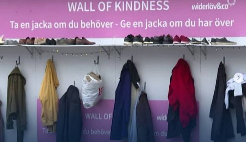دیوار مهربانی؛ ایده‌ی انسان دوستانه ایرانی در قلب اروپا 