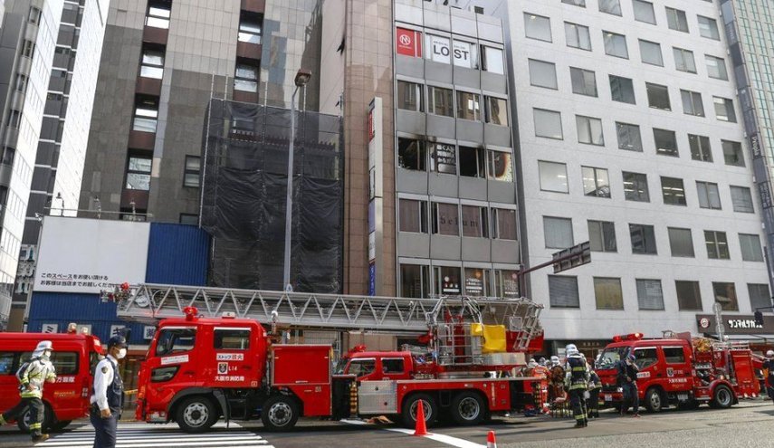 الشرطة اليابانية تفتش منزل رجل له علاقة بحريق أوساكا