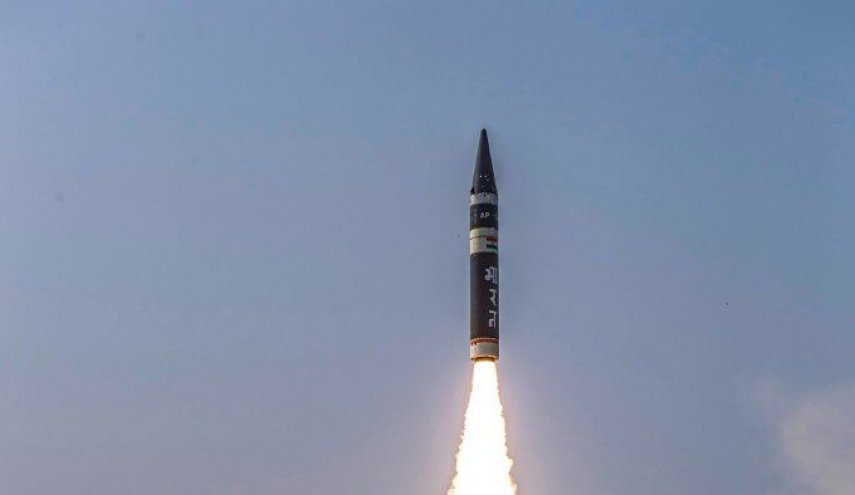 هند یک موشک بالستیک با قابلیت حمل کلاهک اتمی آزمایش کرد