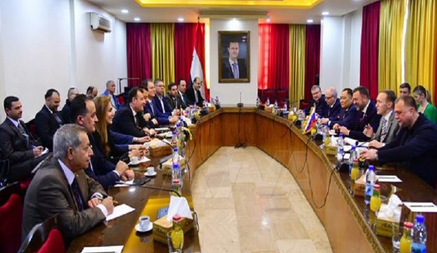 لقاء برلماني سوري - روسي في مجلس الشعب السوري

