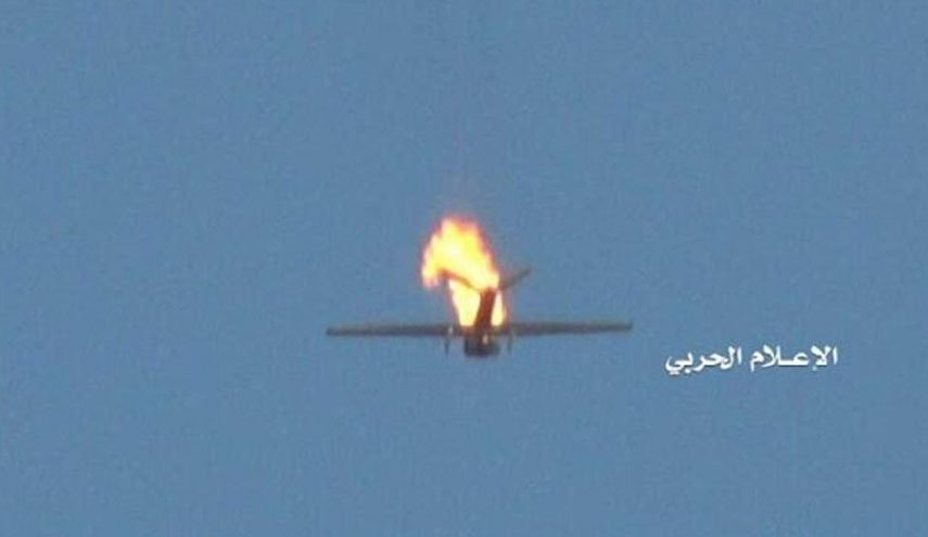 پدافند هوایی یمن هواپیمای جاسوسی اسکن ایگل آمریکا را ساقط کرد