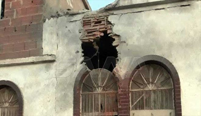 انهيار جزء من الجامع الكبير في أبو راسين باعتداء للقوات التركية ومرتزقتها