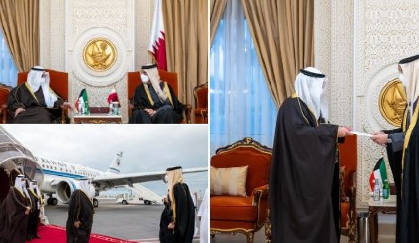 أمير الكويت يبعث رسالتين خطيتين لأمير قطر وملك البحرين