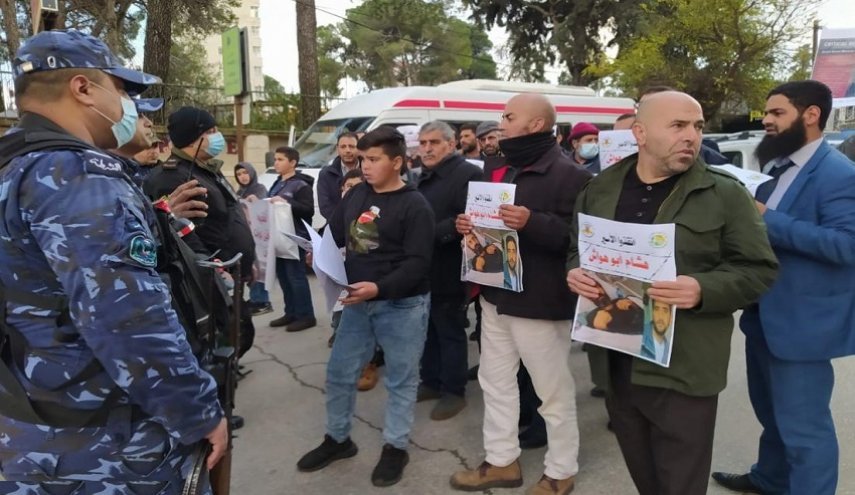 تظاهرات گسترده در کرانه باختری در حمایت از اسیر ابوهواش