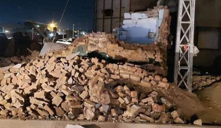 تخريب كامل ساختمان یک زیارتگاه در شمال ناصریه بر اثر انفجار بمب
