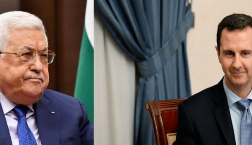 دیدار هیأت فلسطینی با وزیر سوری و تحویل نامه محمود عباس به بشار اسد
