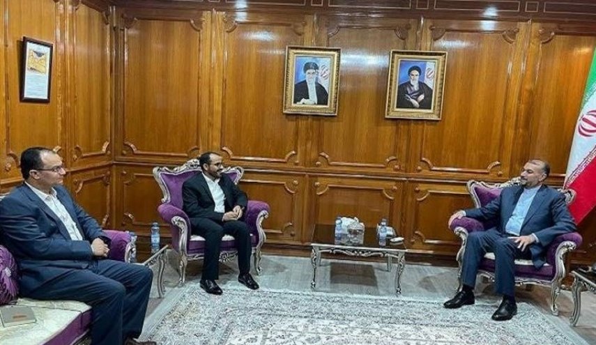 امير عبداللهيان يلتقي رئيس الوفد الوطني اليمني في مسقط