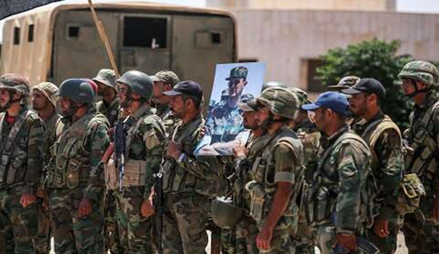 مناورة تكتيكية عسكرية سورية بإشراف روسي جنوب سوريا 