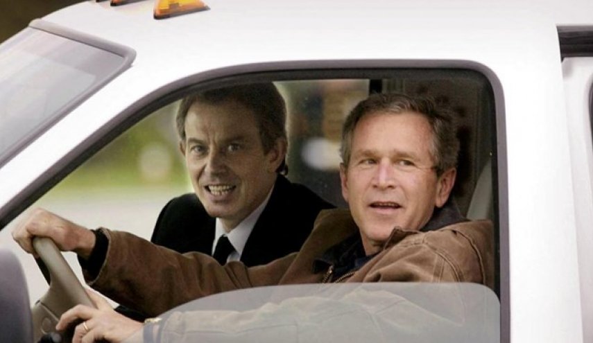 افشای جزئیاتی از توطئه بوش پسر و تونی بلر برای حمله به عراق

