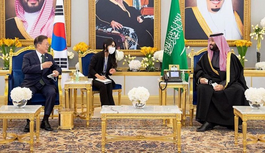 گفت‌و‌گوی رئیس جمهور کره جنوبی و ولی‌عهد سعودی در ریاض درباره همکاری نظامی
