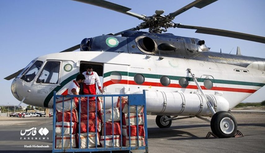 رئيس الهلال الاحمر الايراني: نواصل الإغاثة الجوية للمناطق المنكوبة بالسيول