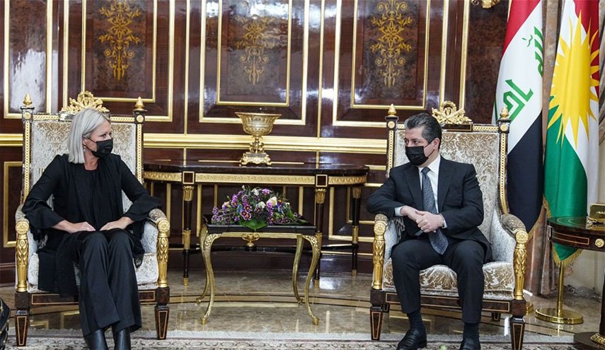 مسرور بارزاني وبلاسخارت يبحثان تطورات تشكيل حكومة العراق الجديدة